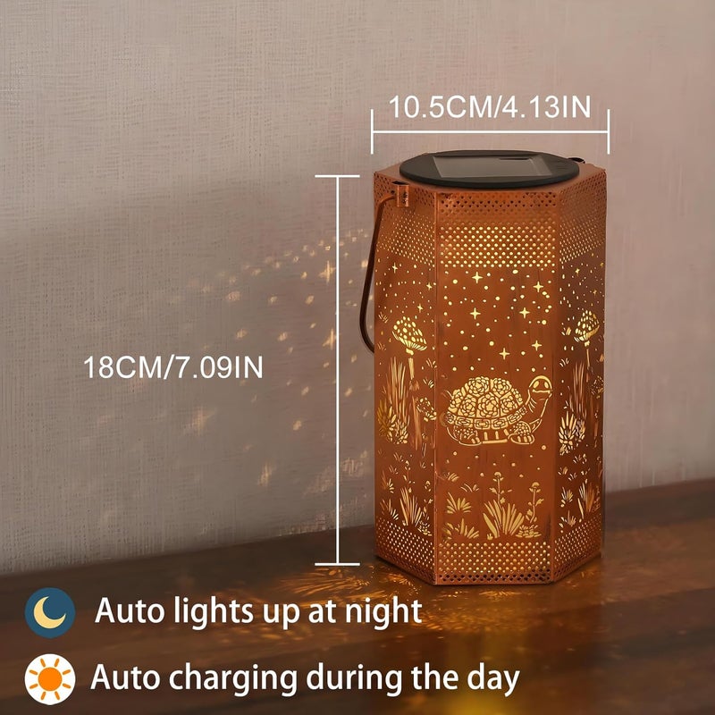 Opjoy 2 Pack Turtles Solar Lantern Outdoor Waterproof - Mothers Day Gifts for Mom Grandma - Birthday Day Gifts for Women, Garden Decor Solar Lights Outdoor - Image 3